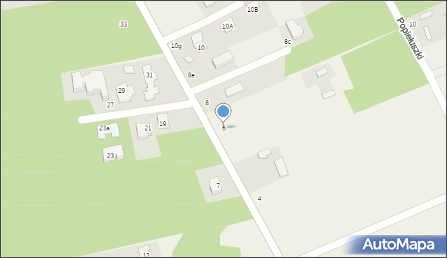 Długa Szlachecka, Wyszyńskiego Stefana, ks. prym. kard., 6, mapa Długa Szlachecka