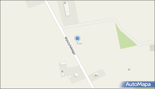 Długa Szlachecka, Wyszyńskiego Stefana, ks. prym. kard., 90h, mapa Długa Szlachecka