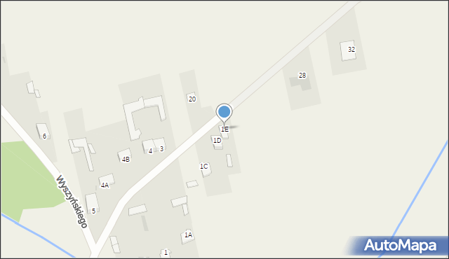 Długosiodło, Wyszyńskiego Stefana, ks. kard., 21, mapa Długosiodło