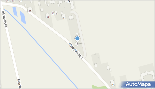 Długosiodło, Wyszyńskiego Stefana, ks. kard., 7, mapa Długosiodło