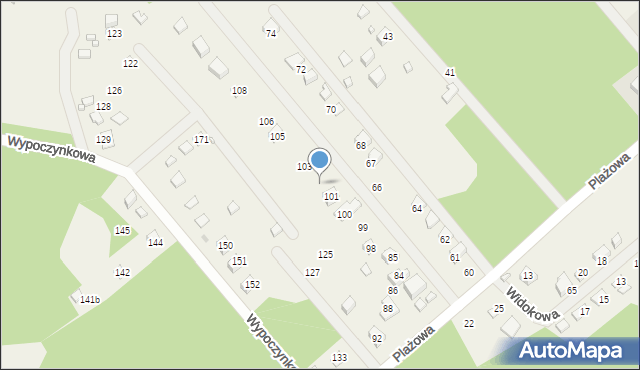 Dominice, Wypoczynkowa, 102, mapa Dominice