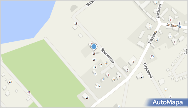 Dominice, Wypoczynkowa, 18, mapa Dominice