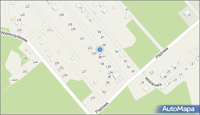 Dominice, Wypoczynkowa, 99, mapa Dominice