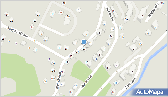 Duszniki-Zdrój, Wybickiego Józefa, gen., 13, mapa Duszniki-Zdrój