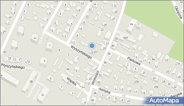 Działdowo, Wyszyńskiego Stefana, ks. kard., 2, mapa Działdowo