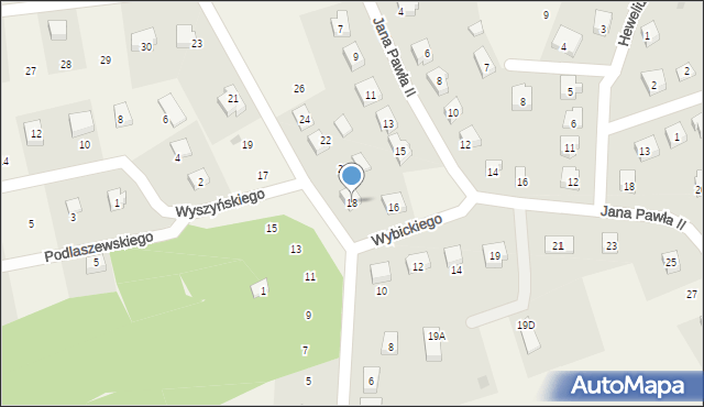 Dziemiany, Wybickiego Józefa, gen., 18, mapa Dziemiany