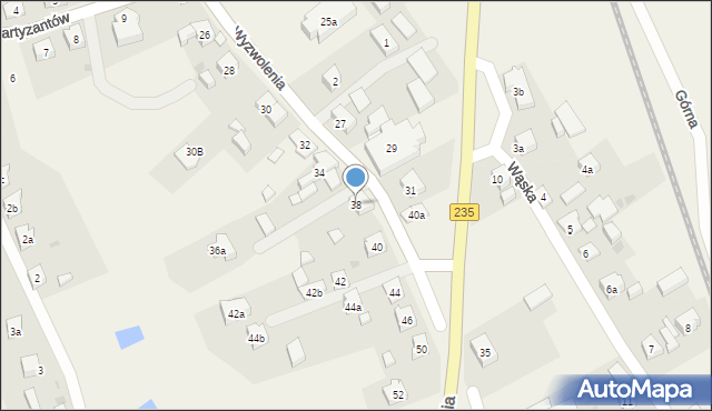 Dziemiany, Wyzwolenia, 38, mapa Dziemiany