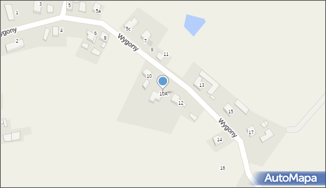 Dzimierz, Wygony, 10A, mapa Dzimierz