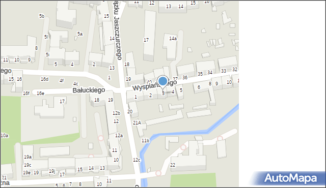 Elbląg, Wyspiańskiego Stanisława, 3, mapa Elbląga