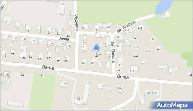 Elbląg, Wyżynna, 2b, mapa Elbląga