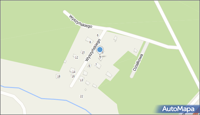 Gaj, Wyszyńskiego Stefana, ks. kard., 5, mapa Gaj