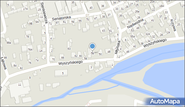 Garwolin, Wyszyńskiego Stefana, ks. kard., 54, mapa Garwolin