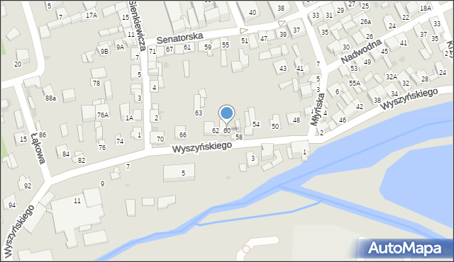 Garwolin, Wyszyńskiego Stefana, ks. kard., 60, mapa Garwolin