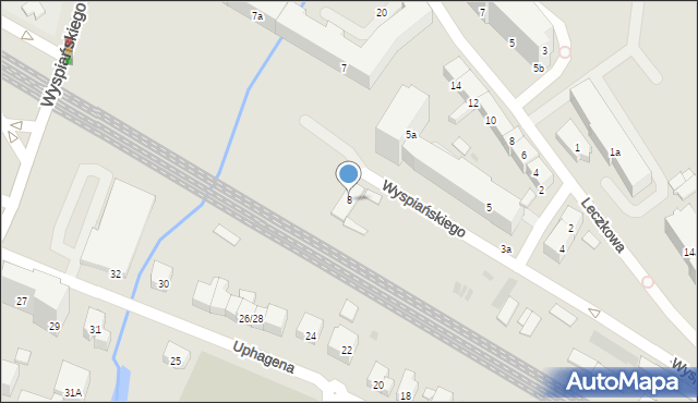 Gdańsk, Wyspiańskiego Stanisława, 8, mapa Gdańska