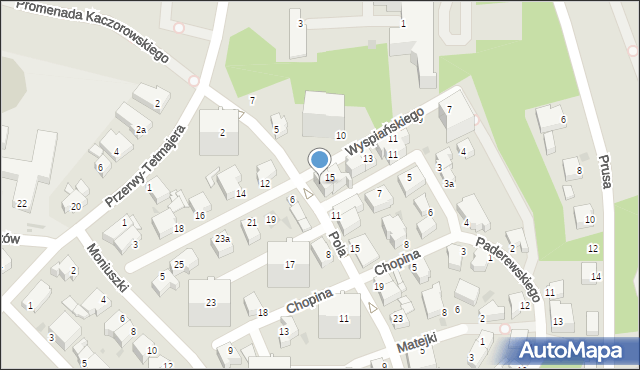 Gdynia, Wyspiańskiego Stanisława, 15A, mapa Gdyni