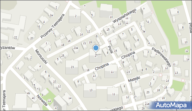 Gdynia, Wyspiańskiego Stanisława, 17, mapa Gdyni