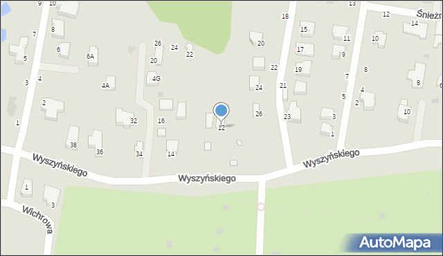 Gdynia, Wyszyńskiego Stefana, ks. kard., 12, mapa Gdyni