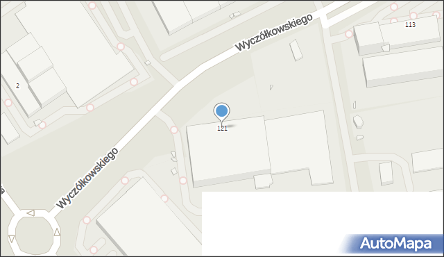 Gliwice, Wyczółkowskiego Leona, 121, mapa Gliwic