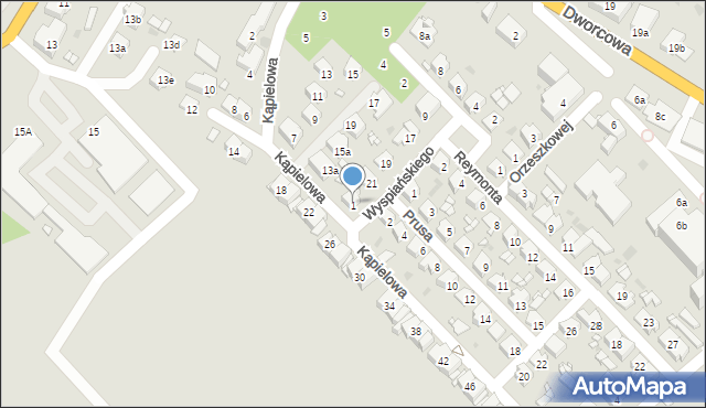 Głogówek, Wyspiańskiego Stanisława, 23, mapa Głogówek
