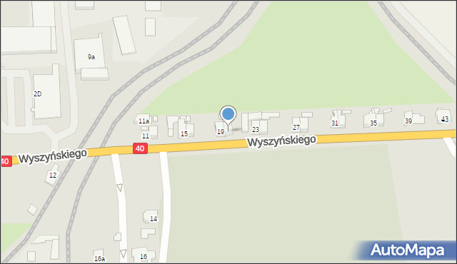 Głuchołazy, Wyszyńskiego Stefana, ks. prym. kard., 21, mapa Głuchołazy