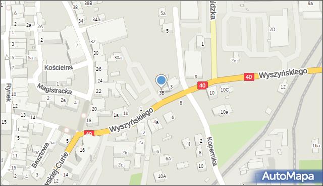 Głuchołazy, Wyszyńskiego Stefana, ks. prym. kard., 3B, mapa Głuchołazy