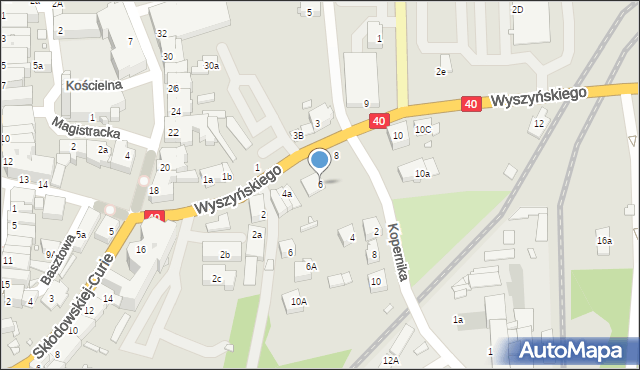 Głuchołazy, Wyszyńskiego Stefana, ks. prym. kard., 6, mapa Głuchołazy