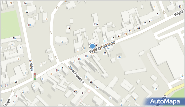 Gniezno, Wyszyńskiego Stefana, ks. prym. kard., 20, mapa Gniezna