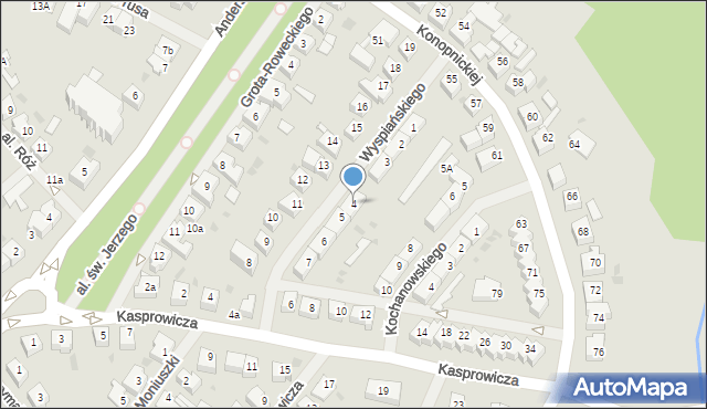 Goleniów, Wyspiańskiego Stanisława, 4, mapa Goleniów