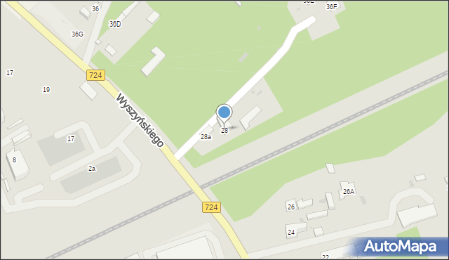 Góra Kalwaria, Wyszyńskiego Stefana, ks. kard., 28, mapa Góra Kalwaria