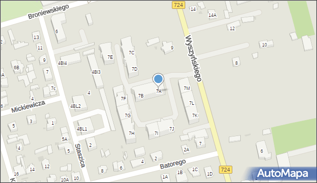 Góra Kalwaria, Wyszyńskiego Stefana, ks. kard., 7A, mapa Góra Kalwaria