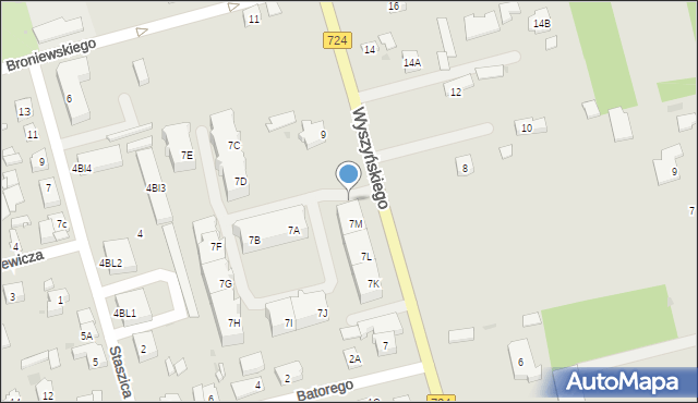 Góra Kalwaria, Wyszyńskiego Stefana, ks. kard., 7lm, mapa Góra Kalwaria