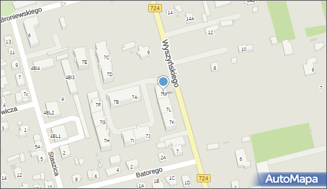 Góra Kalwaria, Wyszyńskiego Stefana, ks. kard., 7M, mapa Góra Kalwaria