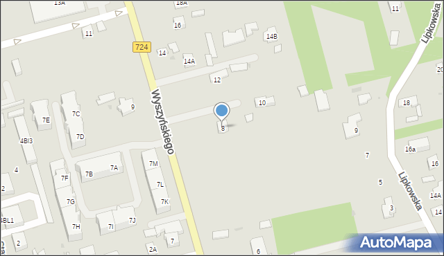 Góra Kalwaria, Wyszyńskiego Stefana, ks. kard., 8, mapa Góra Kalwaria