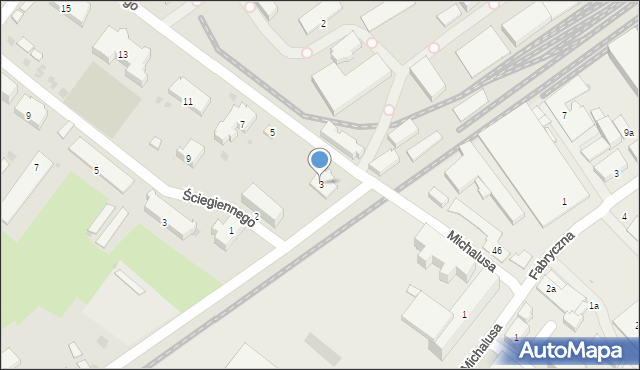 Gorlice, Wyszyńskiego Stefana, ks. kard., 3, mapa Gorlic