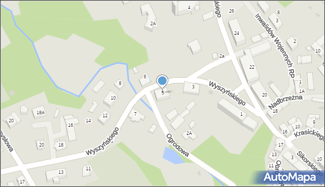 Górowo Iławeckie, Wyszyńskiego Stefana, ks. kard., 5, mapa Górowo Iławeckie