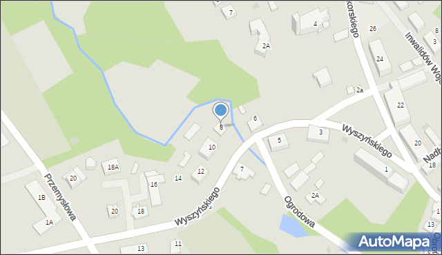 Górowo Iławeckie, Wyszyńskiego Stefana, ks. kard., 8, mapa Górowo Iławeckie