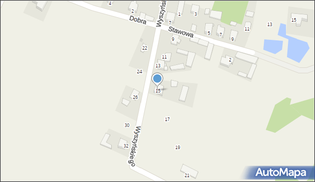 Górzno, Wyszyńskiego Stefana, ks. kard., 15, mapa Górzno