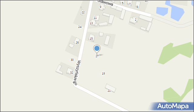 Górzno, Wyszyńskiego Stefana, ks. kard., 17, mapa Górzno