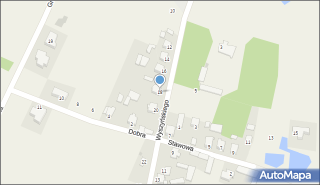 Górzno, Wyszyńskiego Stefana, ks. kard., 18, mapa Górzno