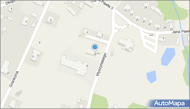 Górzno, Wyszyńskiego Stefana, ks. kard., 6, mapa Górzno
