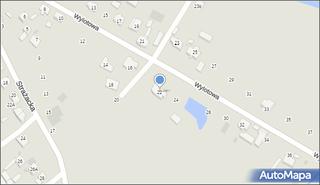 Gorzów Wielkopolski, Wylotowa, 22, mapa Gorzów Wielkopolski