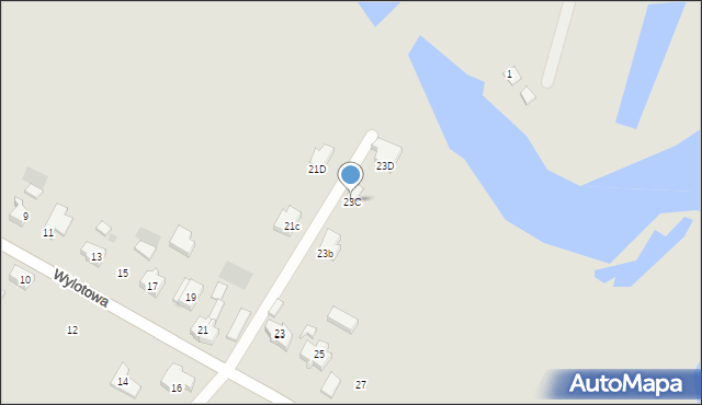 Gorzów Wielkopolski, Wylotowa, 23C, mapa Gorzów Wielkopolski