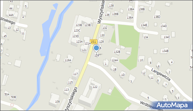 Gorzów Wielkopolski, Wyszyńskiego Stefana, ks. kard., 124, mapa Gorzów Wielkopolski