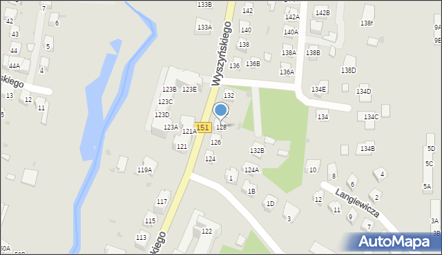 Gorzów Wielkopolski, Wyszyńskiego Stefana, ks. kard., 128, mapa Gorzów Wielkopolski