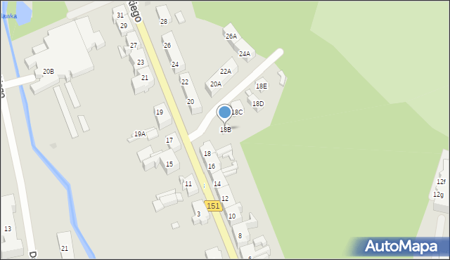 Gorzów Wielkopolski, Wyszyńskiego Stefana, ks. kard., 18B, mapa Gorzów Wielkopolski