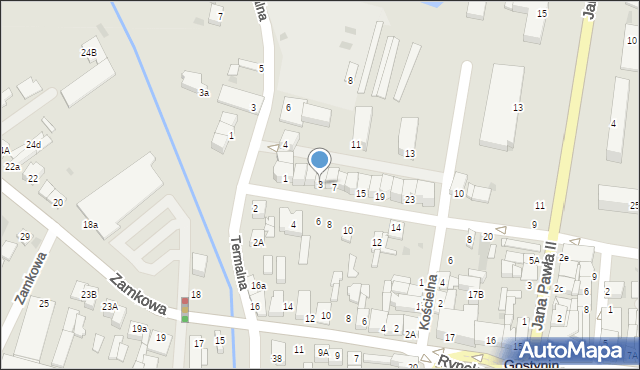 Gostynin, Wyszyńskiego Stefana, ks. kard., 3, mapa Gostynin