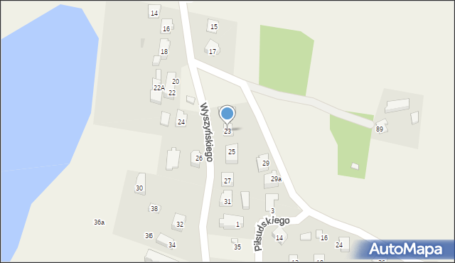 Gowidlino, Wyszyńskiego Stefana, ks. prym. kard., 23, mapa Gowidlino