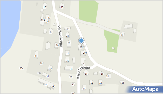 Gowidlino, Wyszyńskiego Stefana, ks. prym. kard., 29, mapa Gowidlino