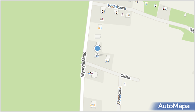 Gowidlino, Wyszyńskiego Stefana, ks. prym. kard., 67, mapa Gowidlino