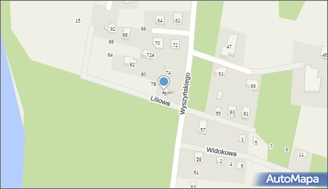 Gowidlino, Wyszyńskiego Stefana, ks. prym. kard., 76, mapa Gowidlino
